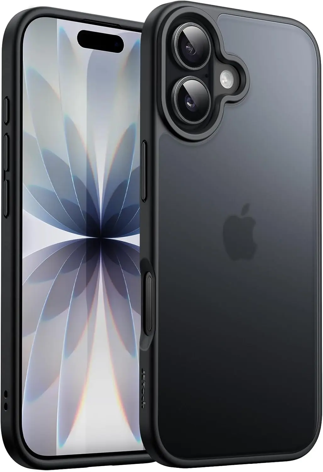 

Matte Shockproof Case for iPhone 17 6.3-Inch, Military Drop Protection, Anti-Fingerprint Translucent Cover in Black