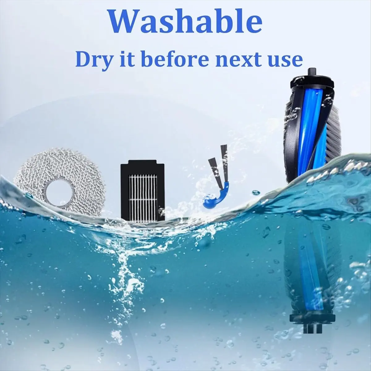 

25Pcs Spare Parts for Ecovacs Deebot T30C Omni & T30C Pro Omni Vacuum Cleaner Main Brush Mop Pads Dust Bag Side Brushes