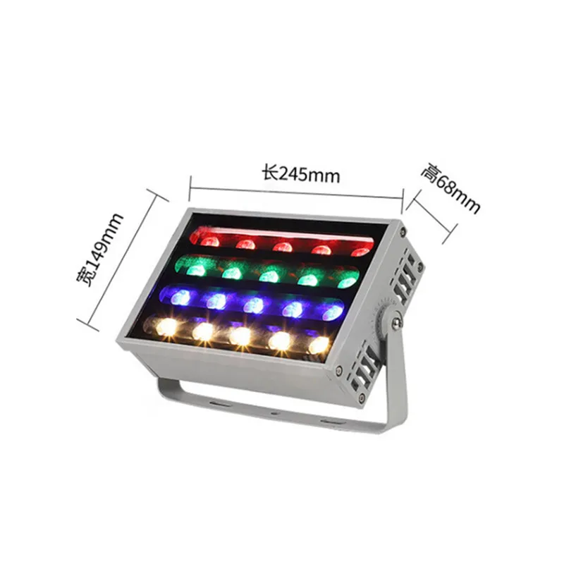 Lampu Sorot pohon Natal, cahaya luar ruangan pohon, lampu lanskap Multi warna, lampu sorot pelangi, pencelupan pohon, Led IP65, tahan air RGB