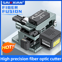 SAIVXIAN A8 Tumtec  Optical Fiber Cutter High Precision Fiber Cleaver with Scrap Box 50000 Lifes Fiber Optic Cleaver Cutting