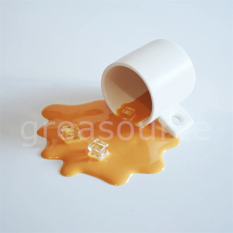 Cute Funny Prank Toys Coffee Cup Phone Holders Ieisure Entertainment Gifts Reward Items Ice Cubes Spilled Out False Impression