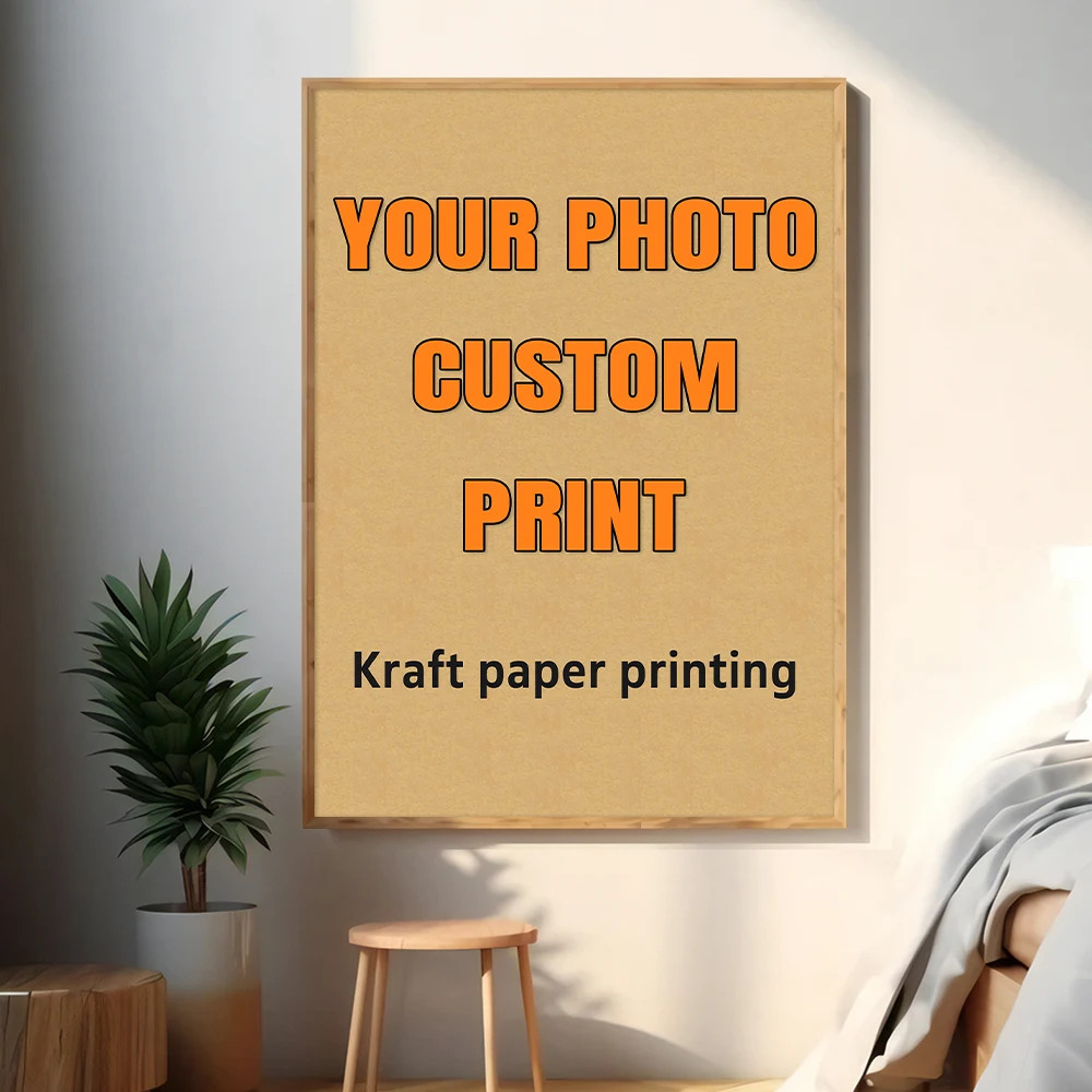 Customized Kraft Paper Poster Retro Character Game Music Poster Modern Art Painting Print for Living Room Bar Cafe Wall Decor