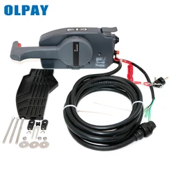 Remote Control Box Assy 703-48203-15 for Yamaha Boat Engine,7 Pins Push to open