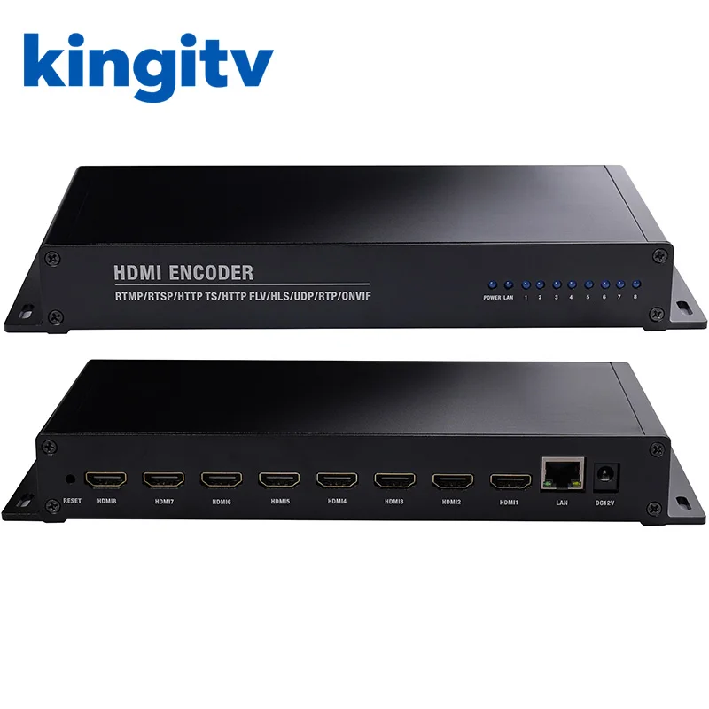 HDMI-Encoder RTSP SRT UDP HTTP Video 1080P H265 H264 Ausrüstung für Radio- und TV-Übertragung 1/4/8 Kanäle HDMI zu IP