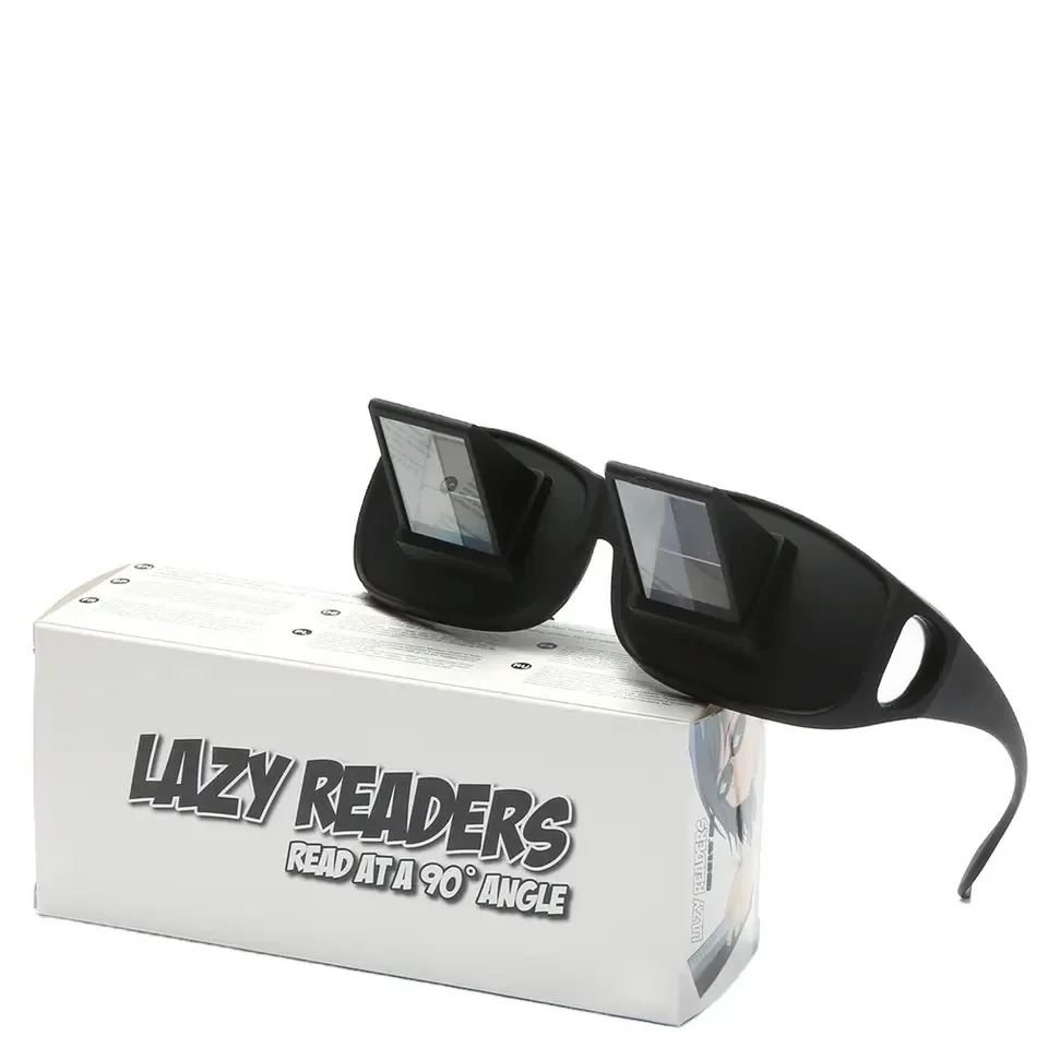 

Lazy Eyeglasses Lazy Reading Glasses Prismatic Periscope Horizontal Glasses Lying Down Bed Reading Watching HD Readers Glasses