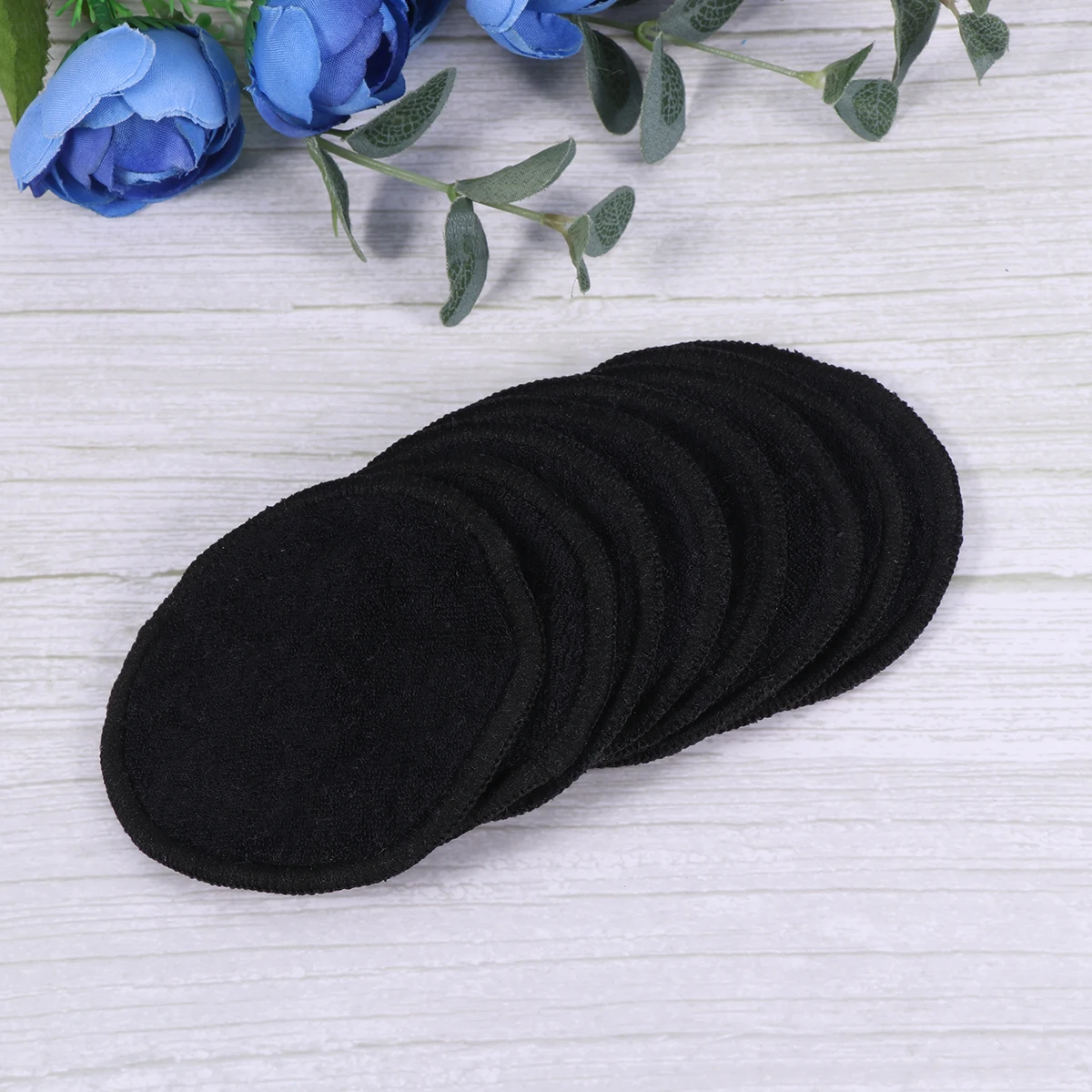 

12 Pcs Bamboo Fiber Cleansing Pad Face Cotton Wipe Circle Reusable Make up Removal Washable