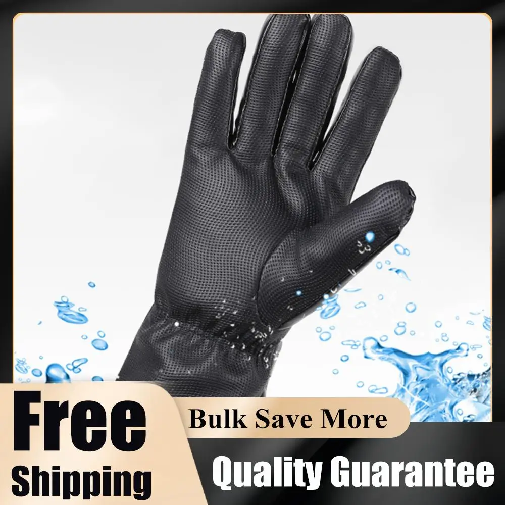 

Rechargeable Heated Gloves 3 Temperature Levels Waterproof Heating Gloves Cold Weather Gloves for Outdoor Cycling Skiing Hiking