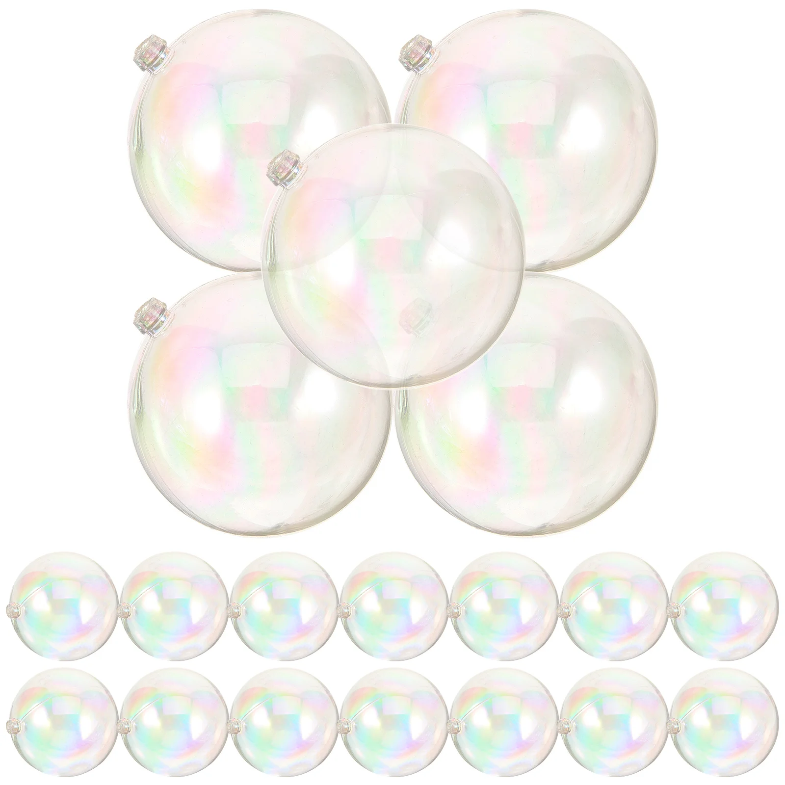 25 uds pastel Pops molde decoración navideña bola bolas de Navidad encanto plástico colorido
