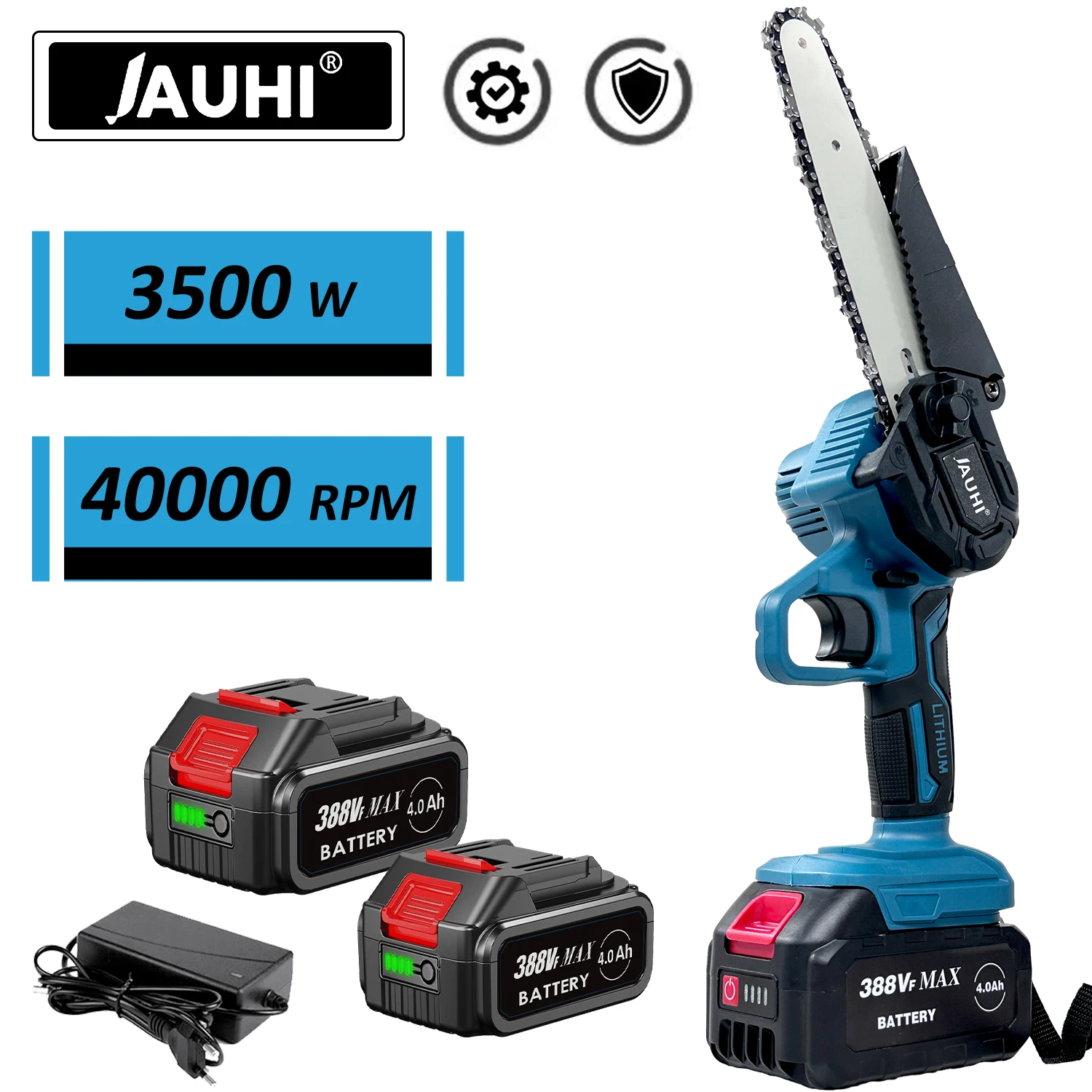 

JAUHI 6 Inch Chain Saw Cordless Electric Saw For Makita 18v Battery Handheld Garden Logging Chainsaw Wood Cutting Power Tool