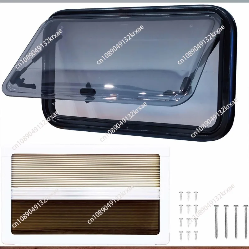 RV Push Out Window Acrylic Push Out Window Pleated Inner Frame Size Optional RV Accessories