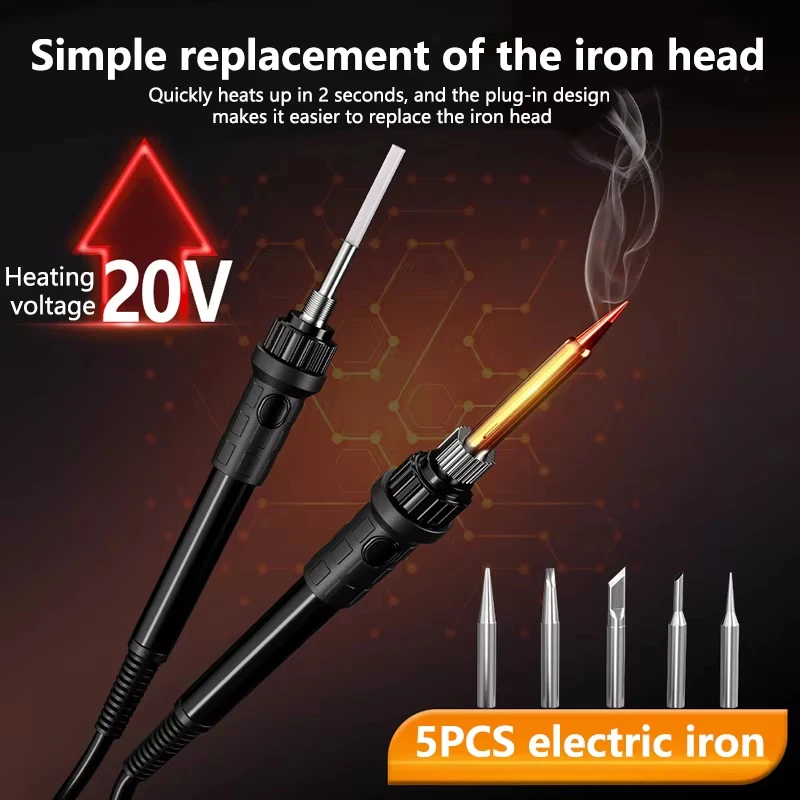 Portable Cordless Soldering for Makita/Milwaukee/Bosch /Dewalt 18/20V Li-ion Battery Station Lithium Soldering Iron for DIY view 4