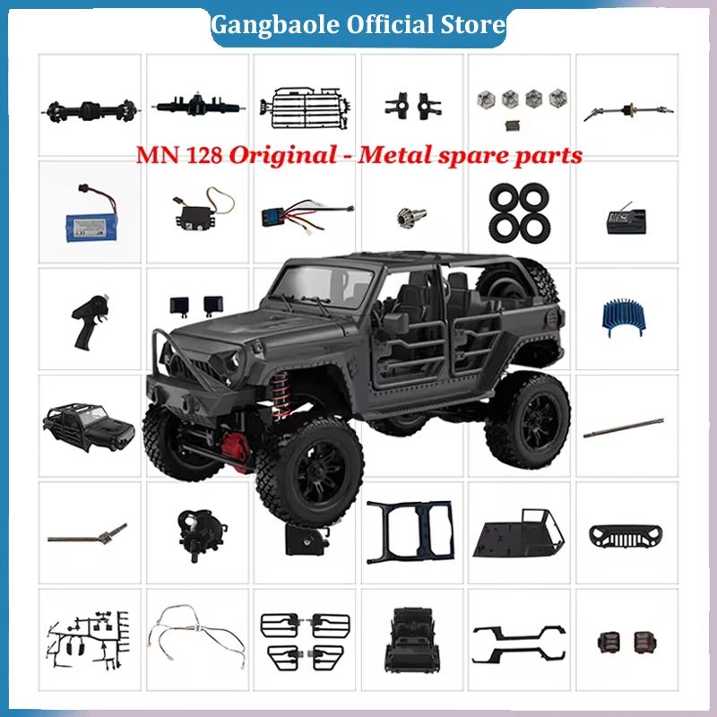 MN MN128 MN-128 RC Car Parts Tires Steering Gear Remote Controller Motherboard Wave Box Drive Shaft Bearing  Rc Crawler Parts