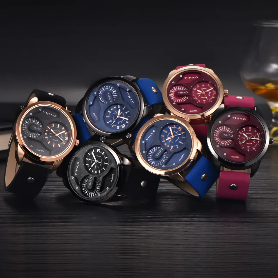 AL-81시계 남성용 가죽 쿼츠 시계 군용 스포츠 시계