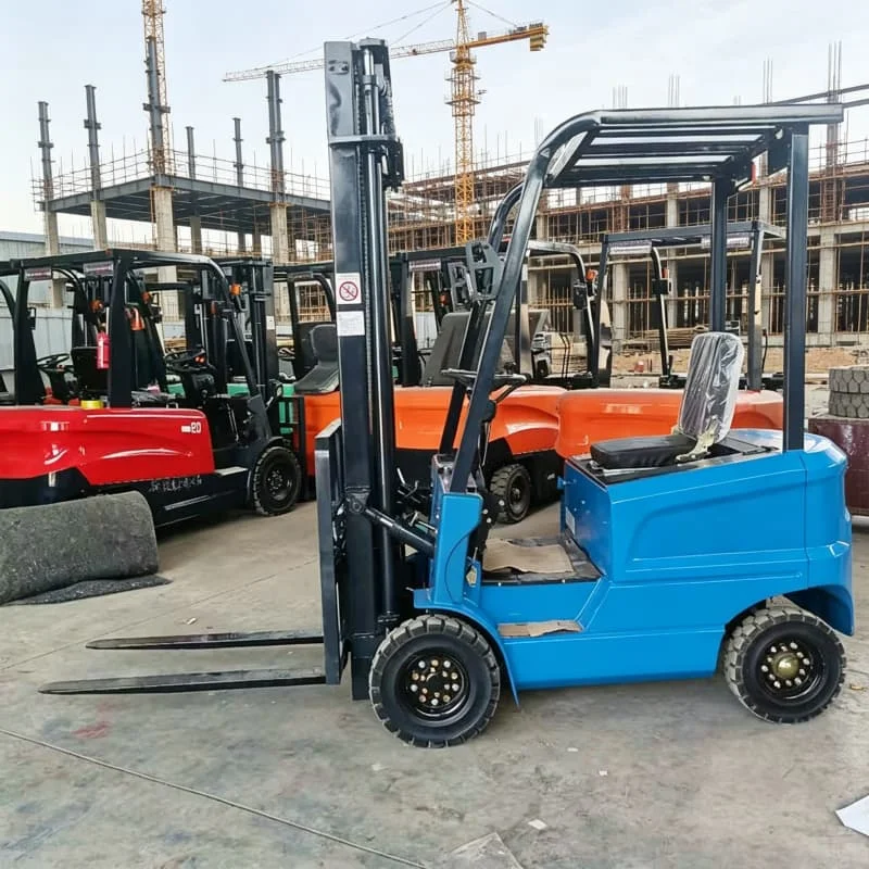 Enclosed Cab 4 Wheel Electric Forklift 5 Ton Outdoor Construction Material Yard Dusty Environment Operator Comfort Customized