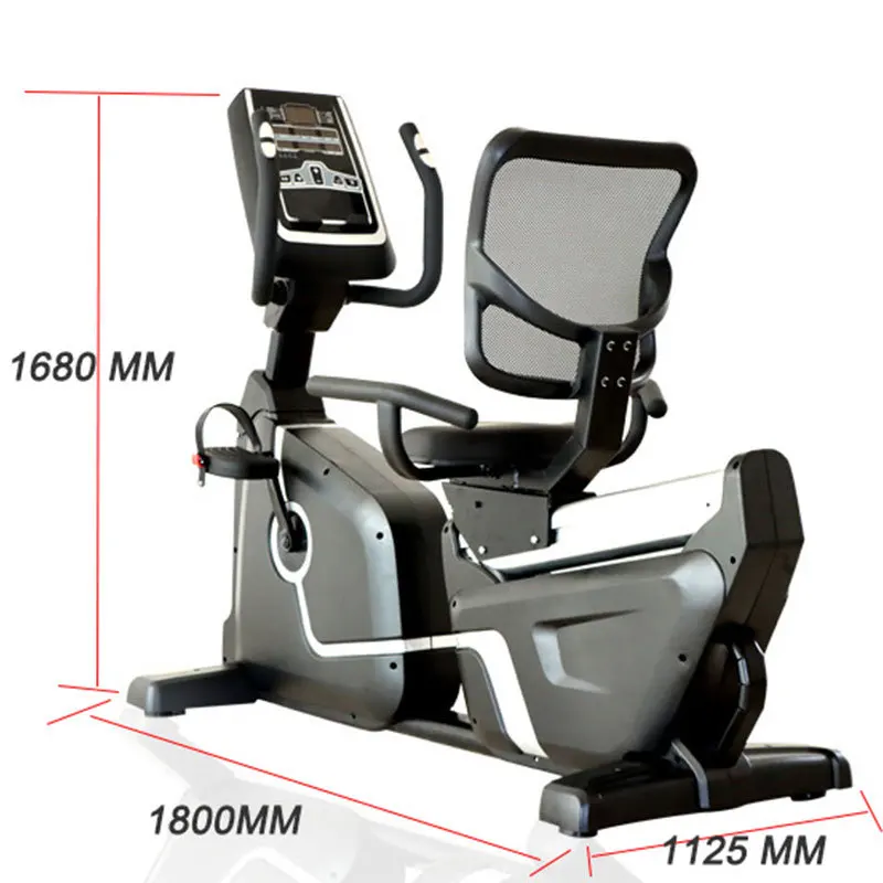 Commercial Gym Fitness Indoor Bike Trainer With seated back Commercial Elliptical Bike