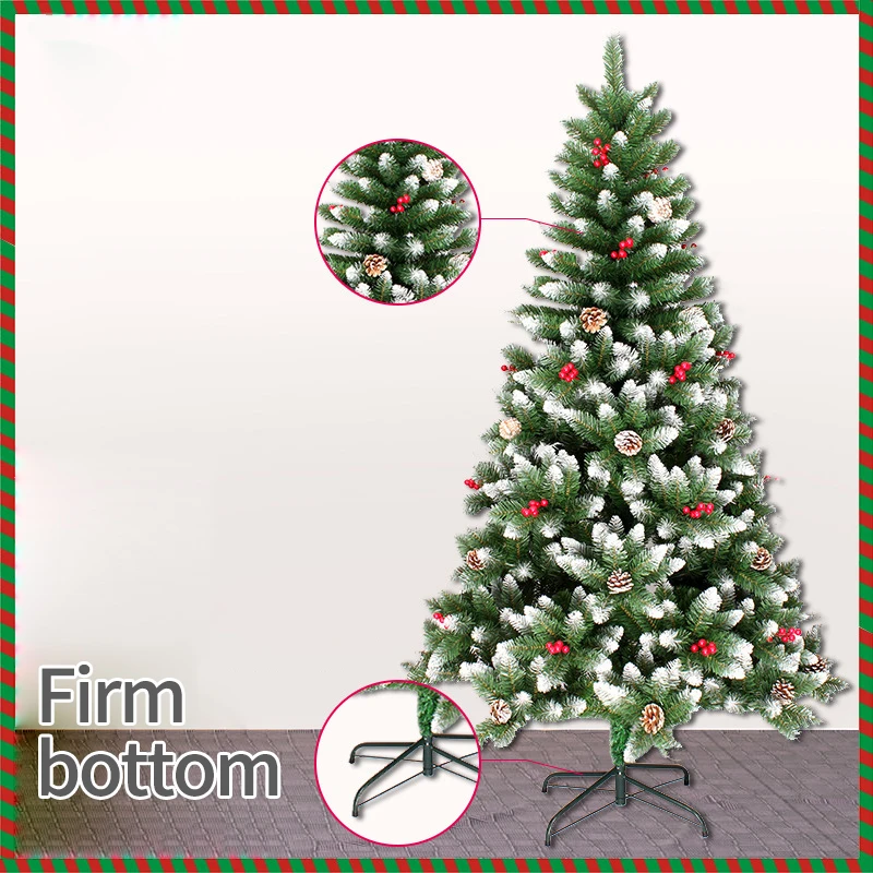 New Year Spray White Pine Fruit Christmas Tree High Quality Craft Ornament X-mas Festival Party Home Decoration Accessories