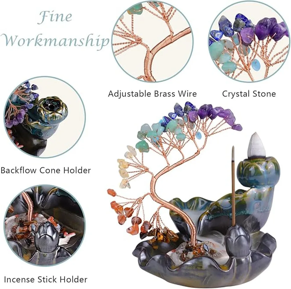 Borosilicate Glass Tube Cigar Tube Kit Comes With Waterfall Incense Burner And Backflow Cones Smooth