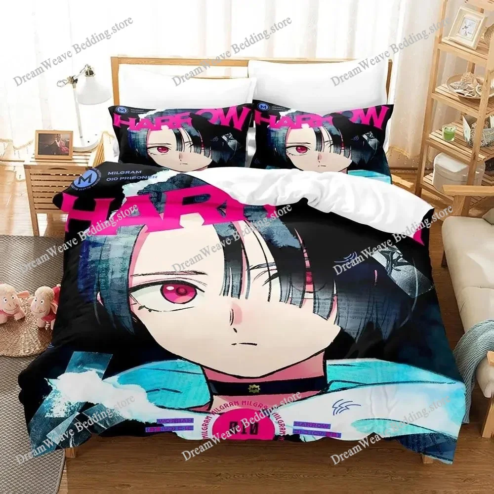 

MILGRAM Single Double Queen King Size Bedding Set Boys Bedroom Duvet Cover Set 3D Printed Anime Bed Sheet Set Home Textileextile