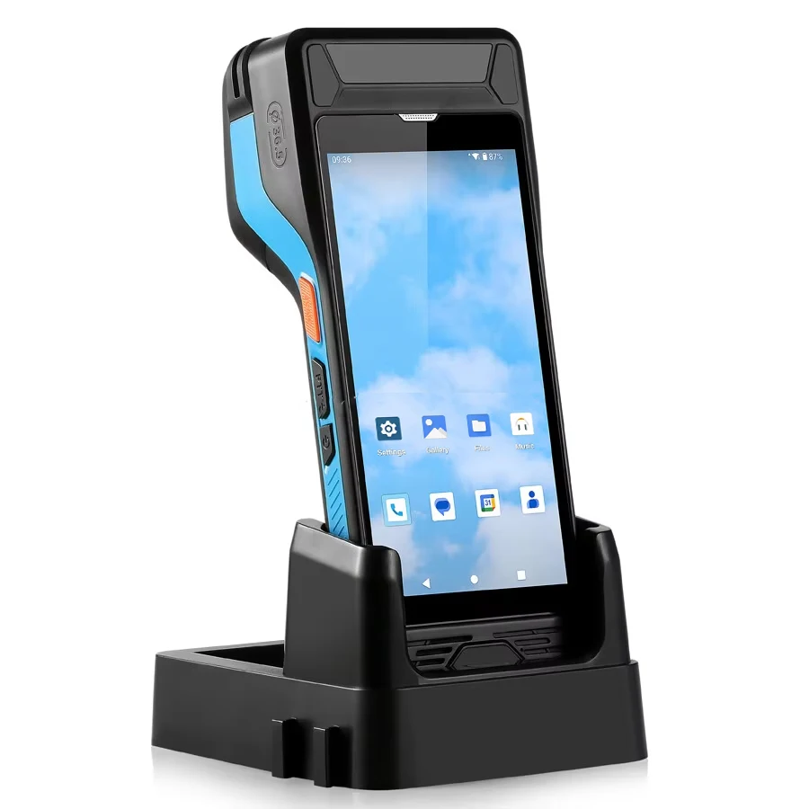 

4G Android 13 POS PDA With 58mm Thermal Bill Receipt Printer All In One Handheld Terminal POS Machine For Loyverse