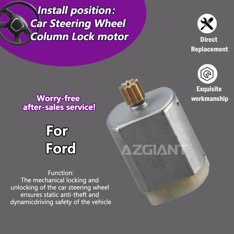 

AZGIANT 1020463 3N3726 Car Ignition Steering Column Lock 0.127A motor For Ford F-150/Mustang/Explorer/Police Interceptor Utility