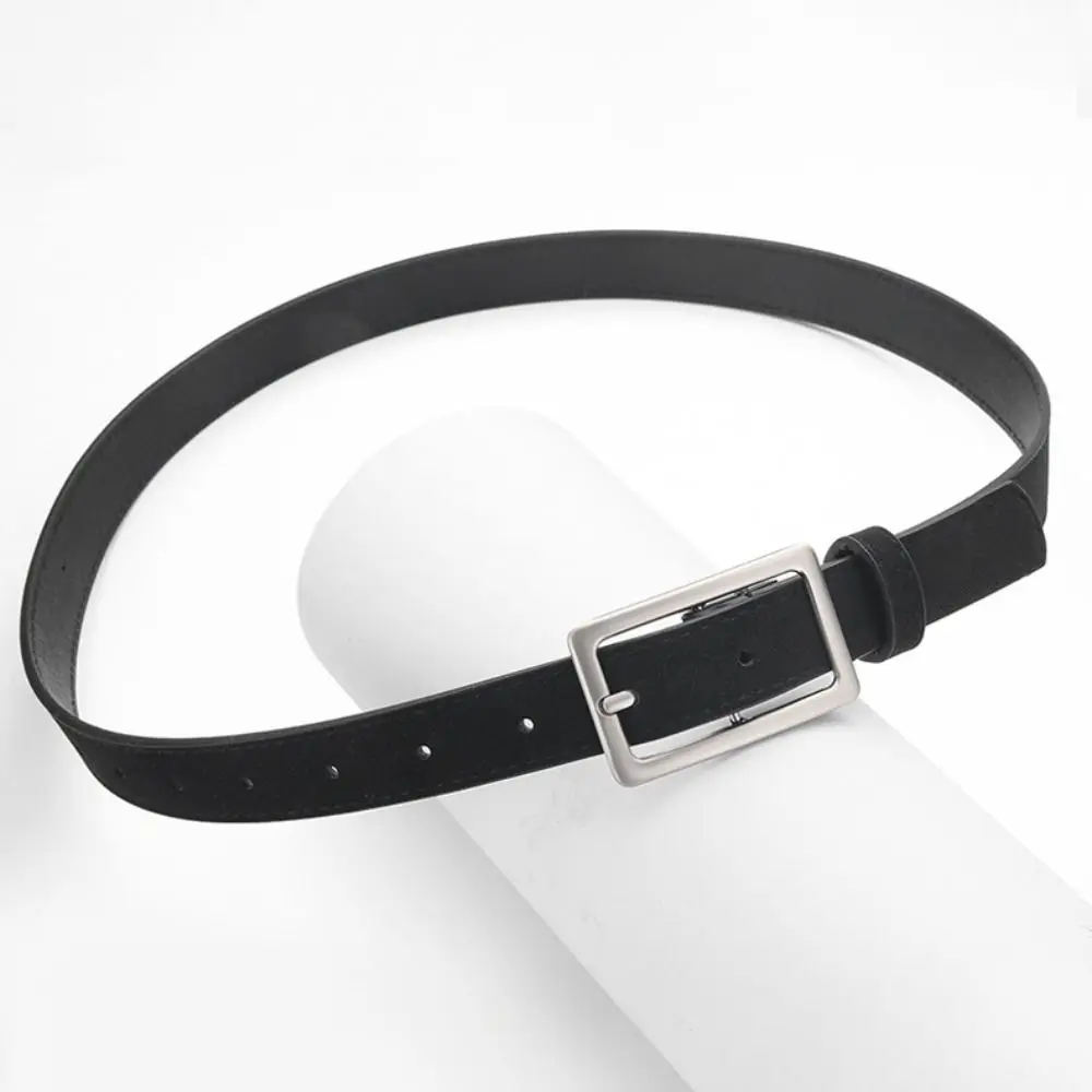 

Fashion Pin Buckle Suede Leather Belt Retro Luxury Design Business Waist Belt Casual Frosted Waistband For Women