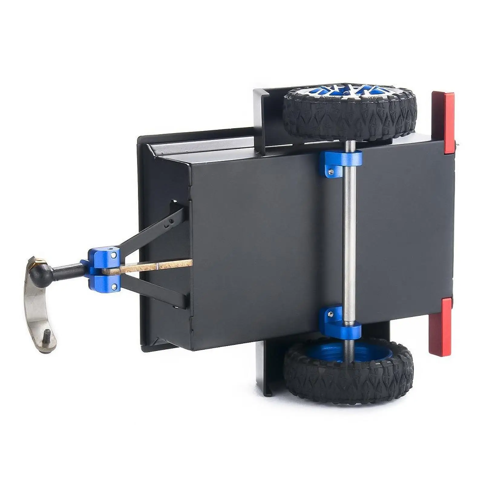 

1/24 1/30 RC Crawler Utility Trailer Easy Installation behind Car Modification with Hitch RC Car Accessory for SCX30