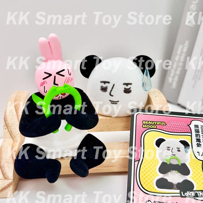 Op voorraad Plzdot Mijn vriend Konijn Roze konijn Mooie stemming Blind Box Tweede generatie Abstract Konijn Mystery Box Geschenken Speelgoed