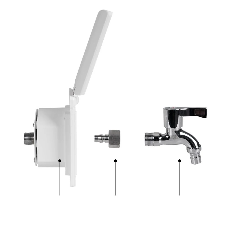 RV Quick-Connect Water Outlet,Magnetic Buckle Cover,Waterproof 13mm Bayonet,Quick Installation for Camper Outdoor Sink Plumbing