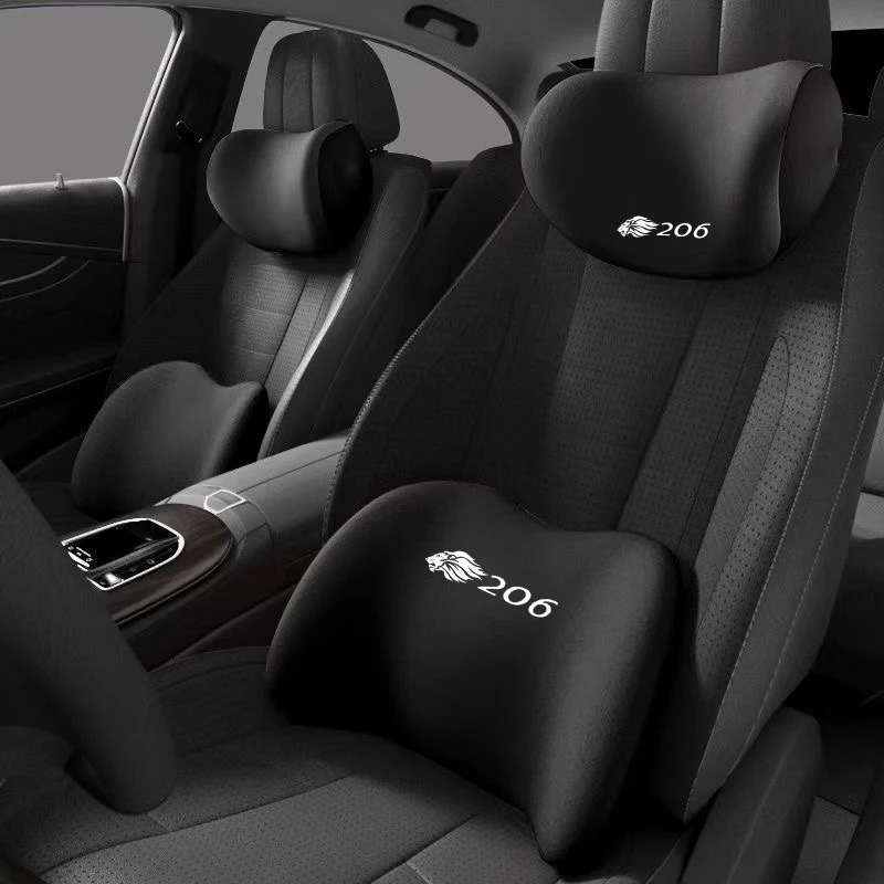 

For PEUGEOT 206 Car Memory Foam Neck Pillow Lumbar Cushion To Relieve Cervical Fatigue Car Headrest Cushion