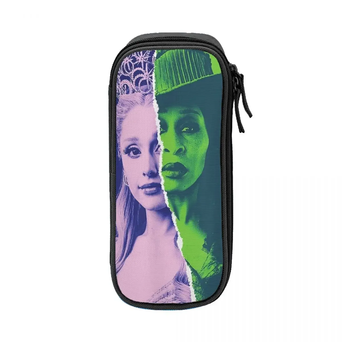 Wicked For Good Glinda And Elphaba Split Portrait Pencil Cases Creative Pen Bag Kids School Supplies Cosmetic Pencil Box