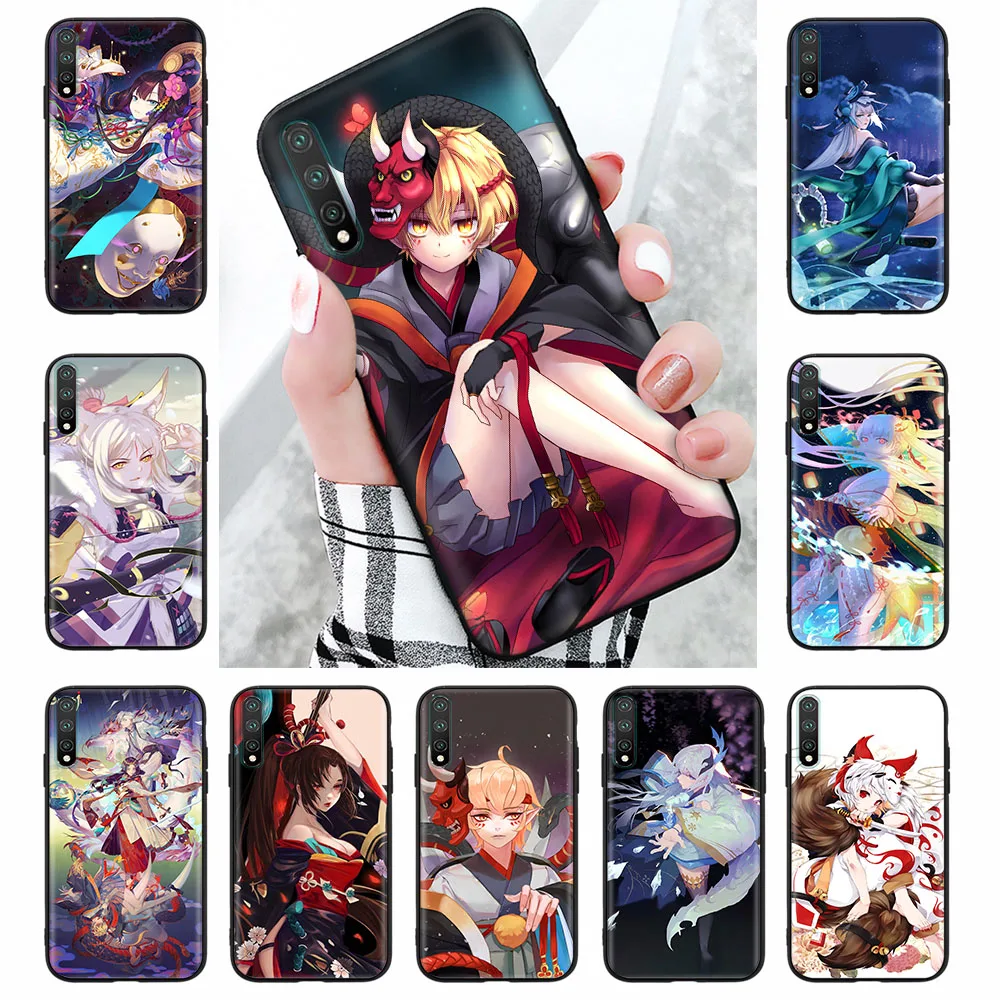 Case for Xiaomi Redmi Note 11 11I 11S 11T 10 10A 10C 10T 10S Pro Max Black Soft Cover ZR39 Onmyoji