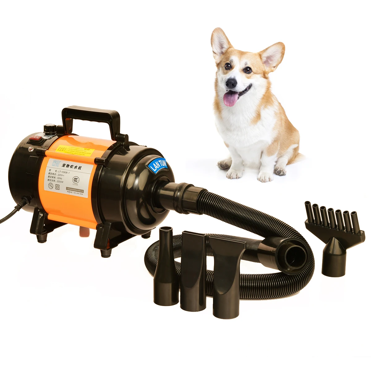 

Professional High Velocity Pet Hair Dryer New Style Eco-Friendly Dog Blower Low Noise with Plastic Material