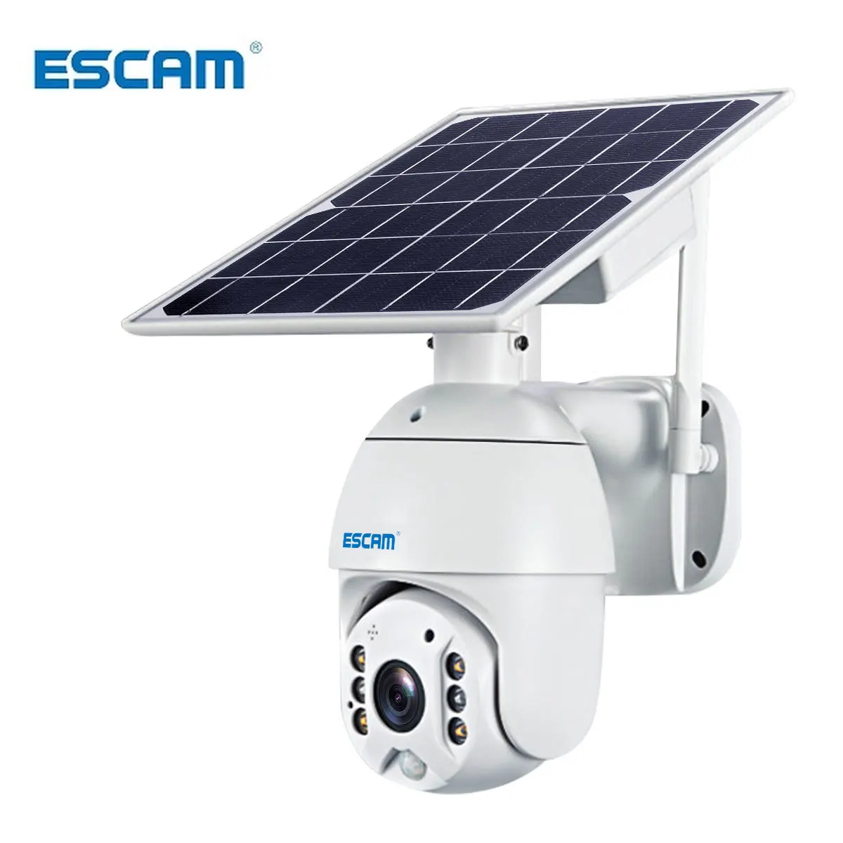 ESCAM QF480 1080P Cloud Storage PTZ 4G Battery PIR Alarm IP Camera With Solar Panel Night Vision IP66 Waterproof Two Way Audio