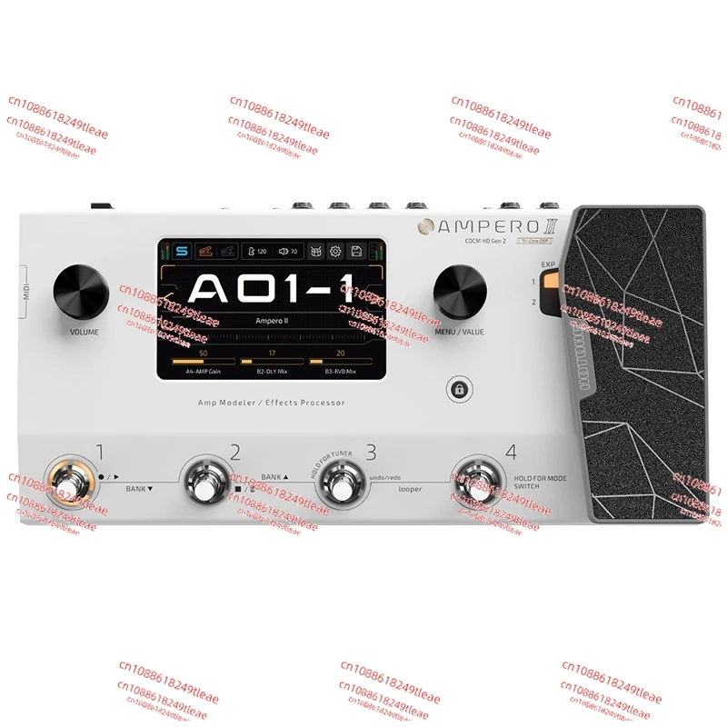

Hotone Ampero II Touch Screen Guitar Bass Amp Modeling Multi-Effects Pedal Dual Effect Chains with Expression Pedal