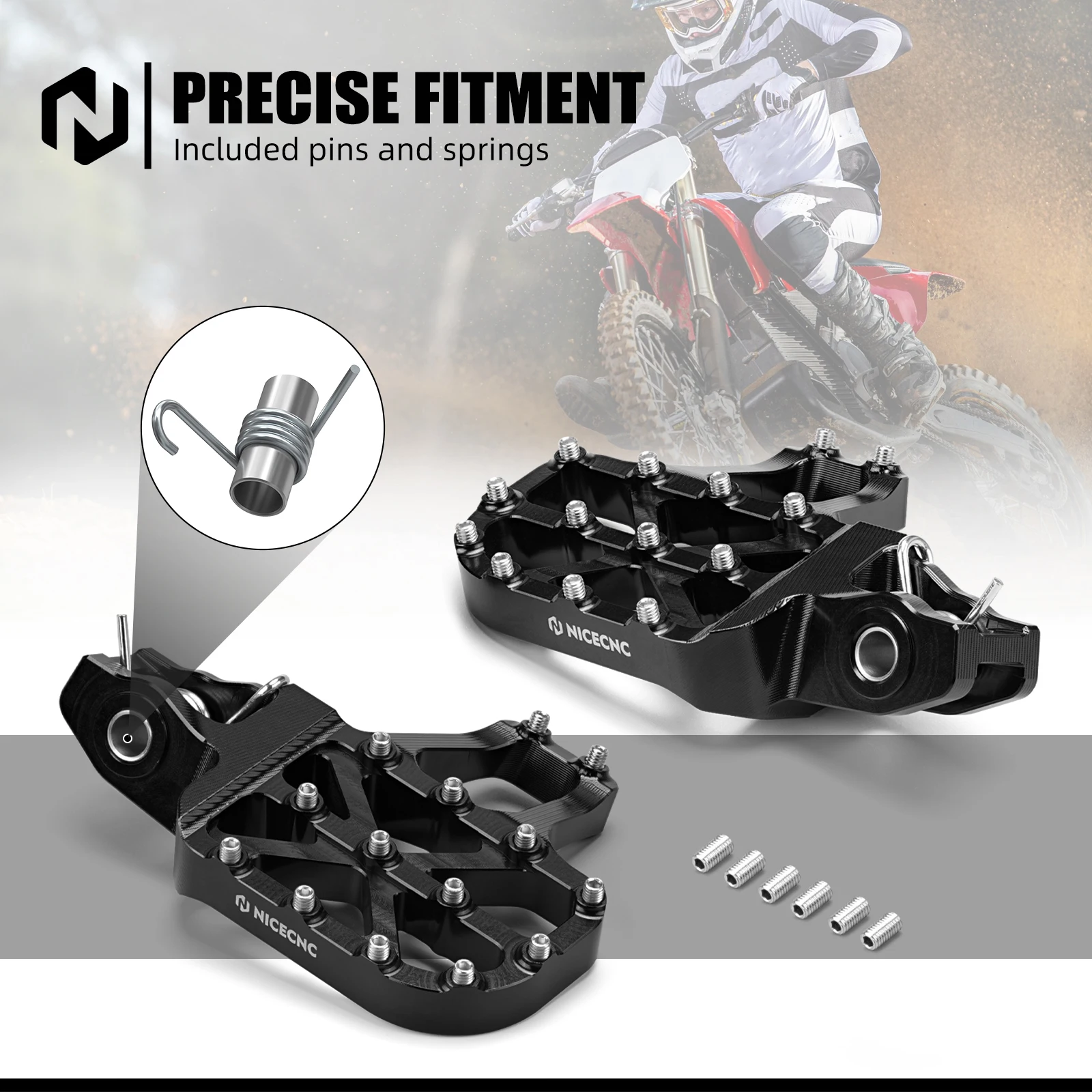 2025 2024 Für Stark Varg EX 80HP Elektro-Dirtbike Verlängerte Fußrasten Verbreitertes Fußstützen-Kit Für STARK VARG SM MX Stark Varg – Detail 10