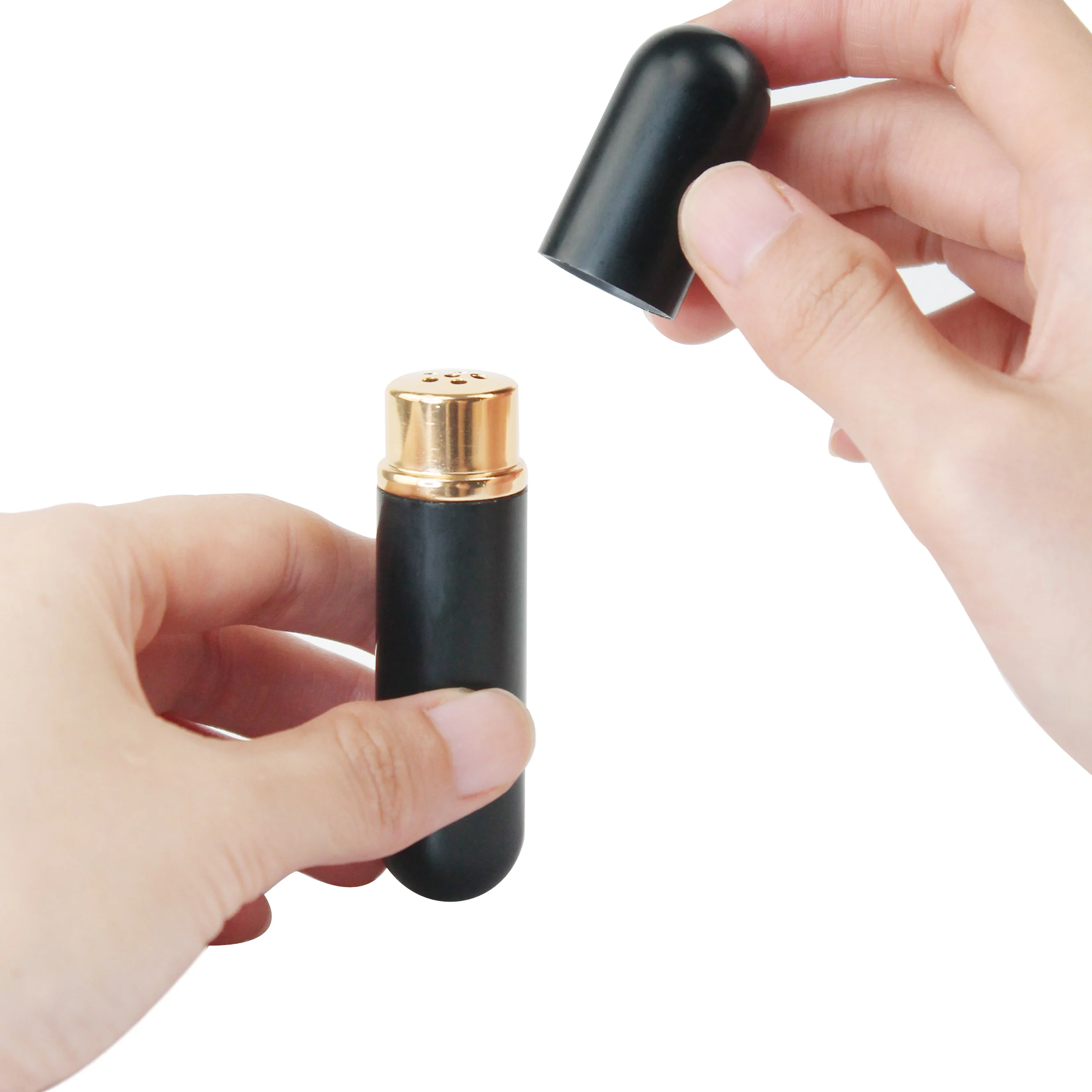 12/24/36/48/60pcs Empty Aluminum Nasal Inhaler Tube Aromatherapy Essential Oil Metal Inhaler Tubes with Good Quality Wicks