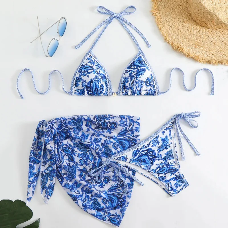 

Summer Sexy Bikinis Female Swimsuits Women Three-Piece Swimwear Beach Swim Wear Bathing Suits Brazilian Bikini Set Pool Bather