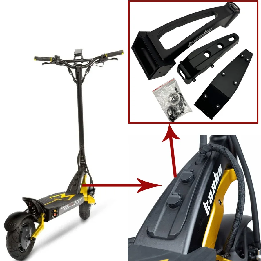 MKG Front Frame Body Connection Box Cover Kit Original Part for Kaabo Mantis King GT Electric Scooter Accessories