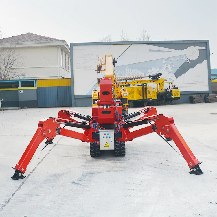 360 Degree Swivel Spider Crane Crawler Type 3 Ton 5 Ton Hydraulic Lifting Machine Confined Space Construction Site Customized