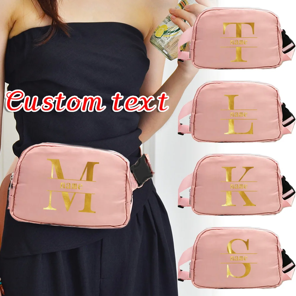 

Personalized Customized Name Waist Bag Multifunctional Chest Pouch Custom Products Fashion Waist Pack Sports Crossbody Bags