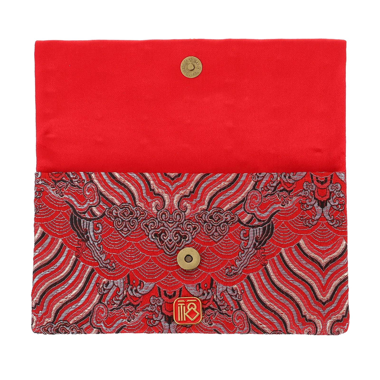

1Pcs Chinese Style Red Envelope New Year Supplies Sturdy Cloth Material Eye Catching Design Lucky Money Packet for Spring