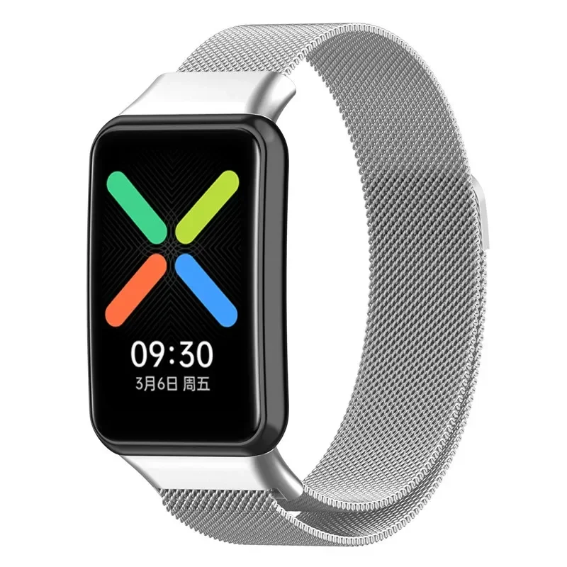 Cinturino ad anello magnetico per orologio OPPO Cinturino Smartwatch gratuito Cinturino in acciaio inossidabile in metallo per orologio OPPO Correa gratuito