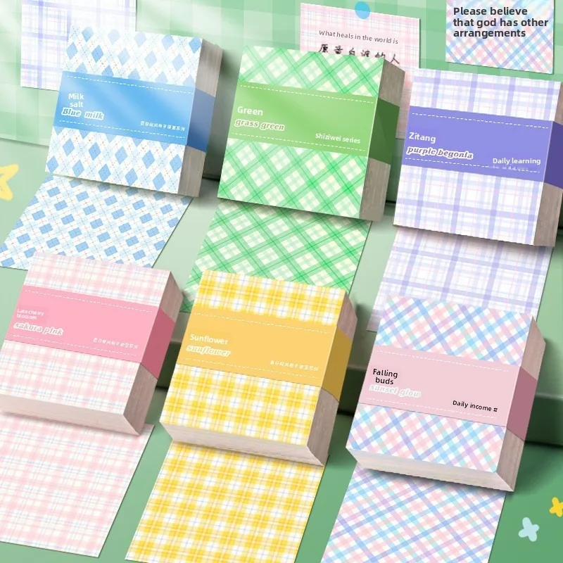 El regalo de Navidad perfecto: blocs de notas coloridos y sin adhesivo para notas Bloc de notas con cuadrícula colorida: sin adhesivo