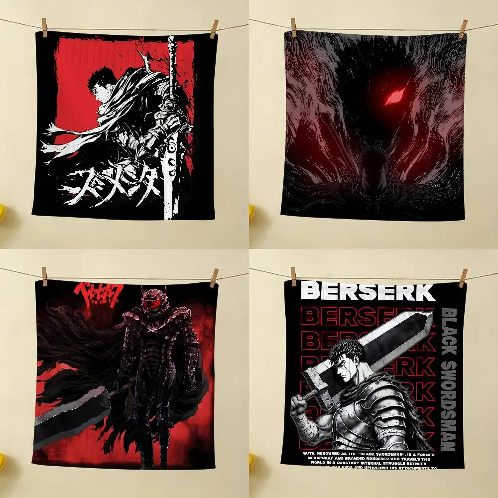 B-BerserkS Cool Polyester Cotton Fabric, For Home Dormitory Hanging Kitchen Towel, Absorbent Wiping Towel