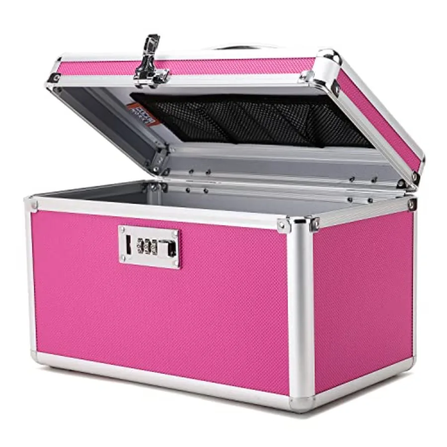 

Запираемый контейнер для лекарств с портативным кейсом для хранения 12.2''x 7.2''x 7.6'', органайзер для медикаментов с защитой от детей и кодовым замком