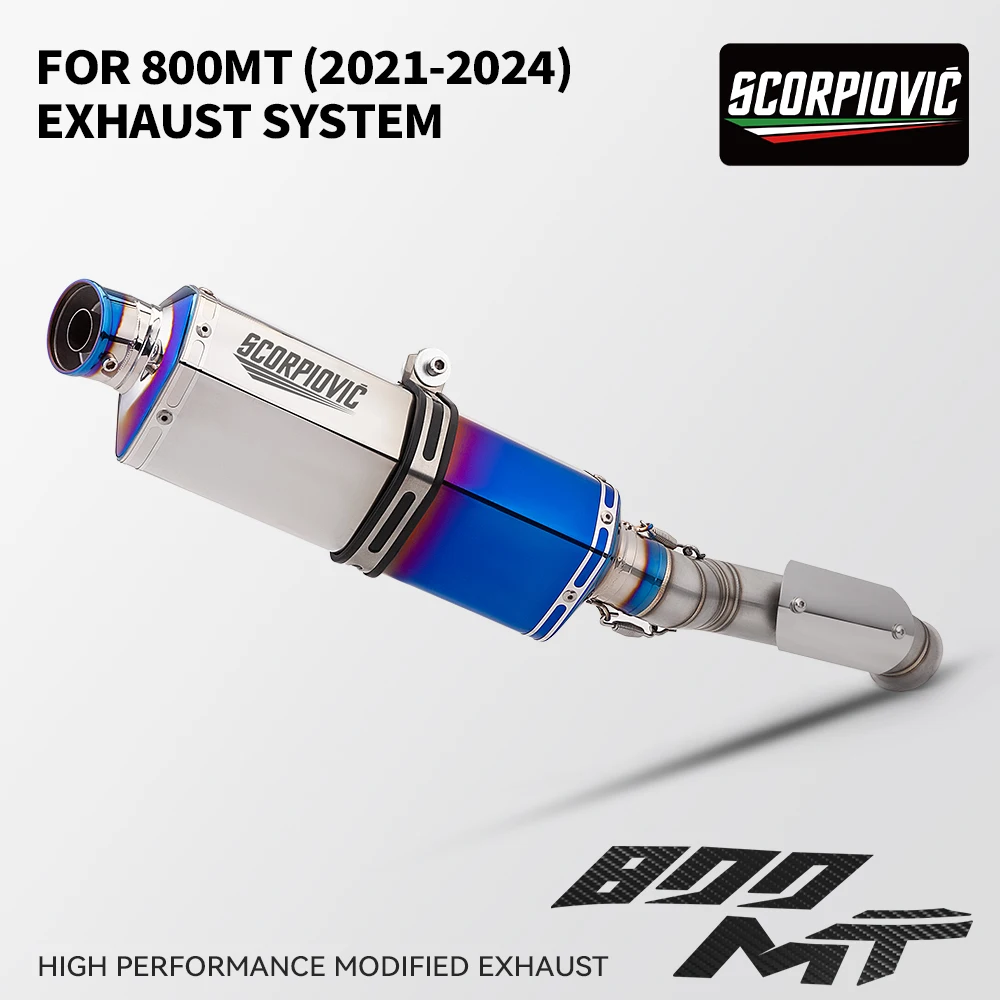 

For 800MT MT800 CF800 Motorcycle exhaust middle link connection exhaust muffler