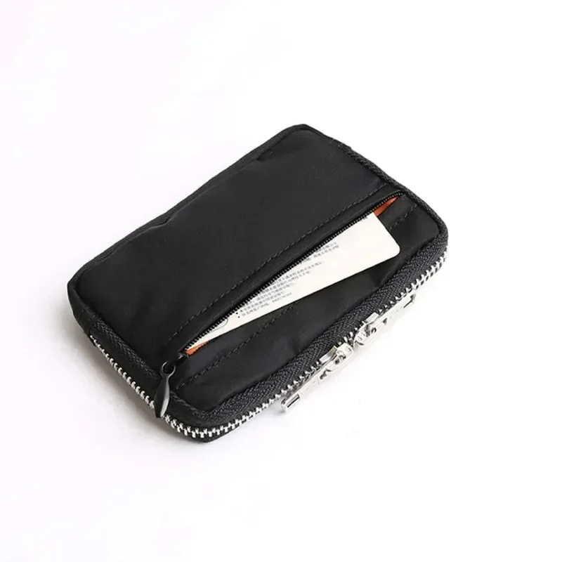 1PC About Compact Multi-functional Coin Coin Purse Holding RFID Anti-theft Swipe Card Bag Mini Key Storage Bag