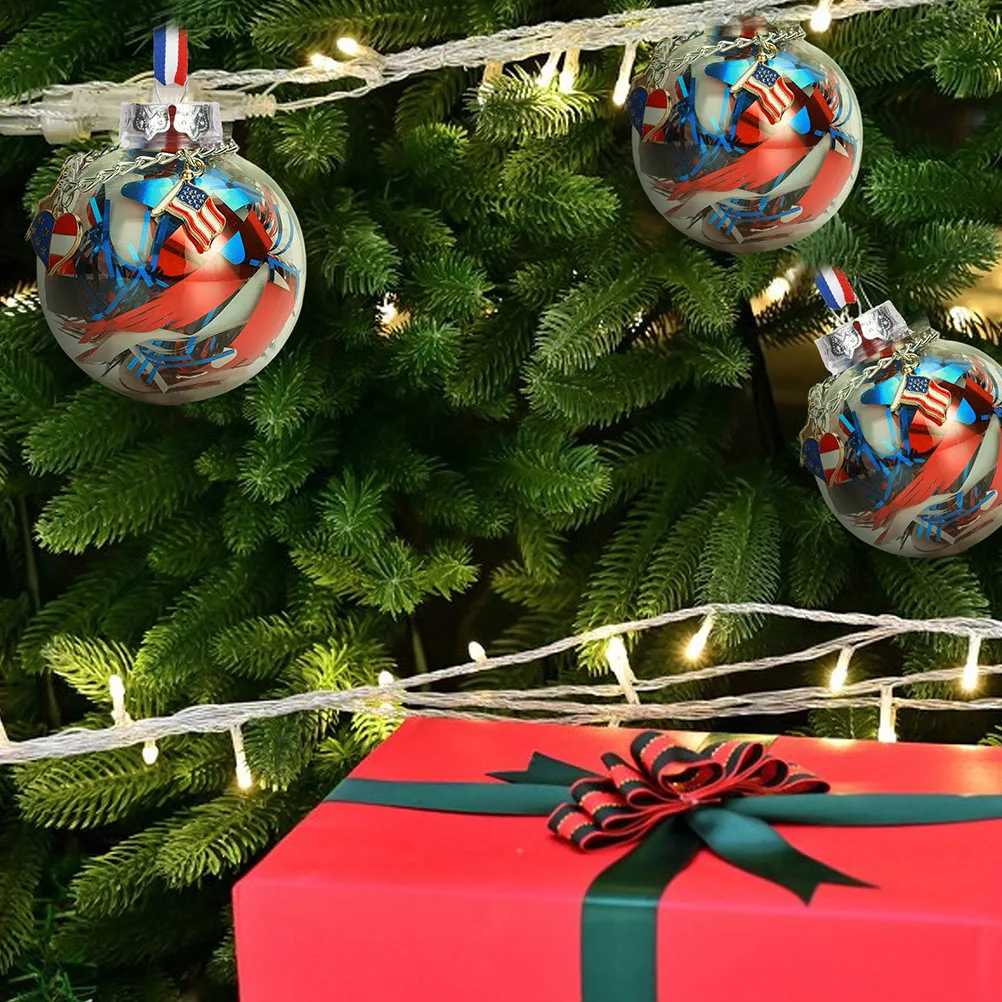 

Decorative Hanging Plastic Props Independence Day Festival Supplies Wreath Hanging naments Independence Day Props DIY Decor