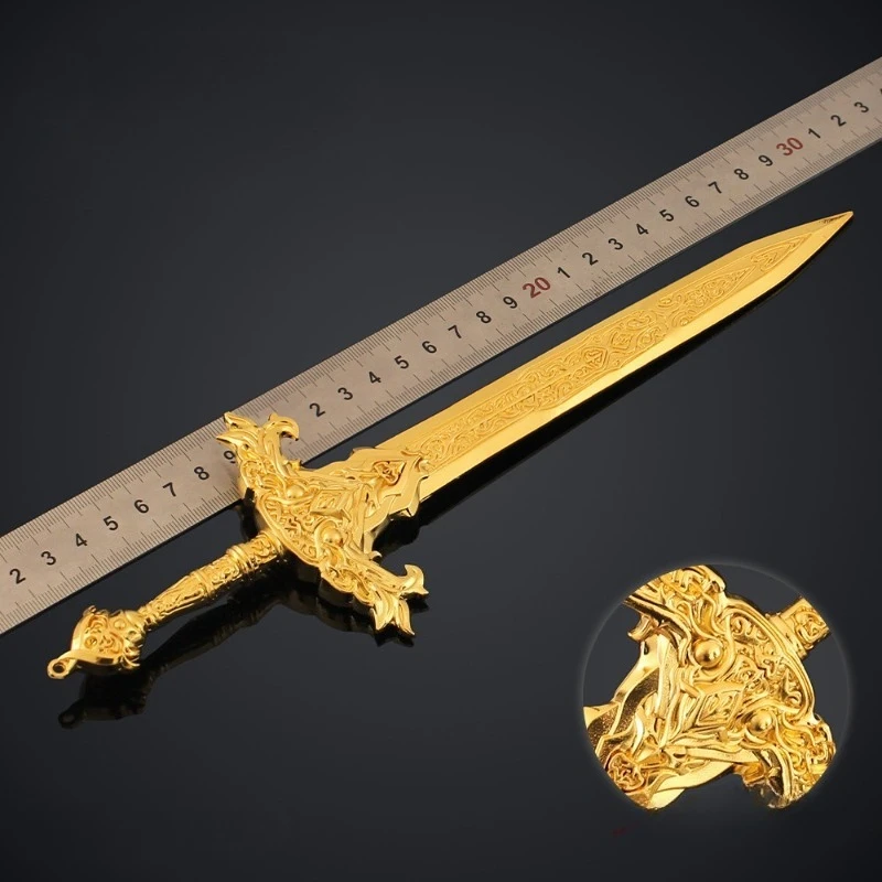 30 cm/11.81 pouces création des dieux douze épées divines périphériques Ji Fa Xuan Yuan épée alliage arme modèle métal jouet Collection