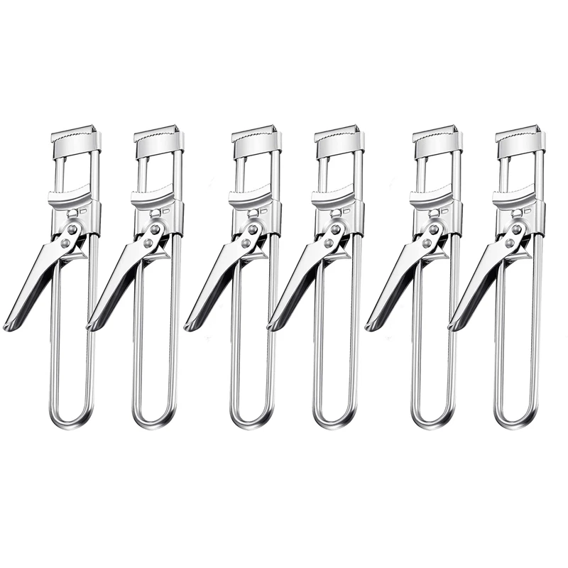 

6 Pcs Master Opener Adjustable Jar& Bottle Opener,Kitchenware Stainless Steel Adjustable Multifunctional Side Cut Opener